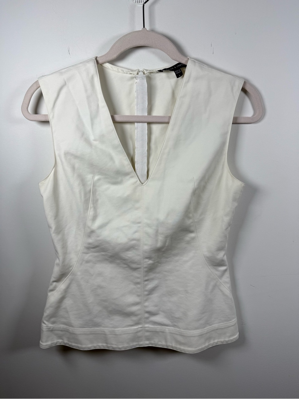 JUDITH & CHARLES | Sleeveless White Blouse Size 6
